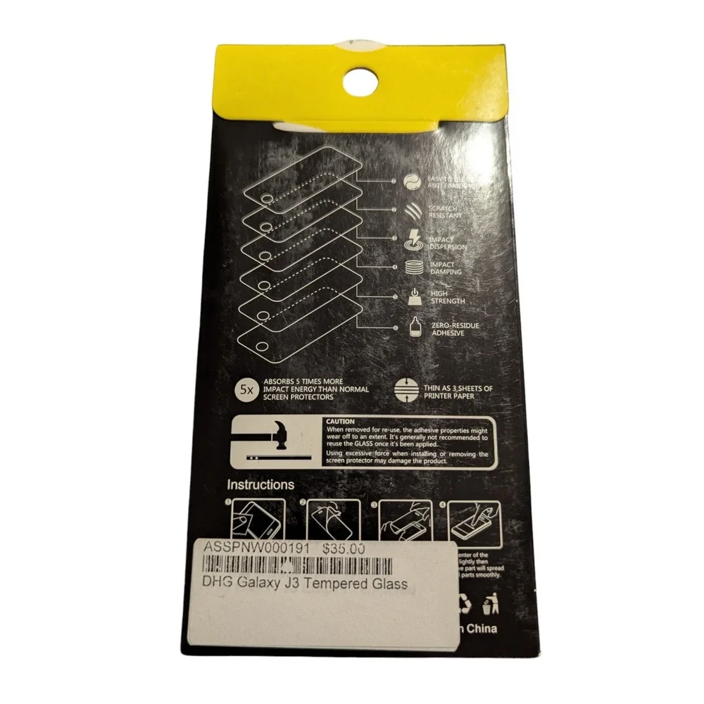 L1. Unipha Tempered Glass Screen‎ Protector In Clear For An Samsung J3 (2017)